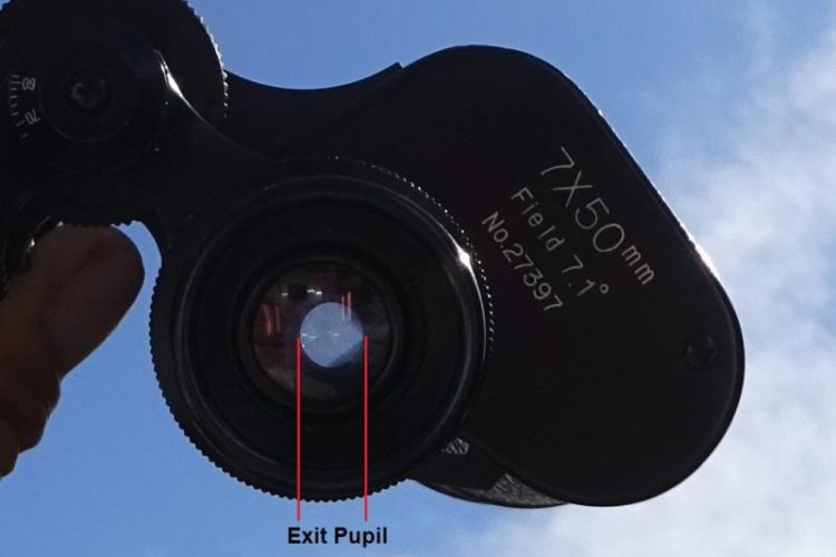 exit pupil in binoculars
